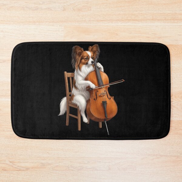 Item preview, Papillon Playing Cello Player Cellist Dog Lover designed and sold by TerryConnells.