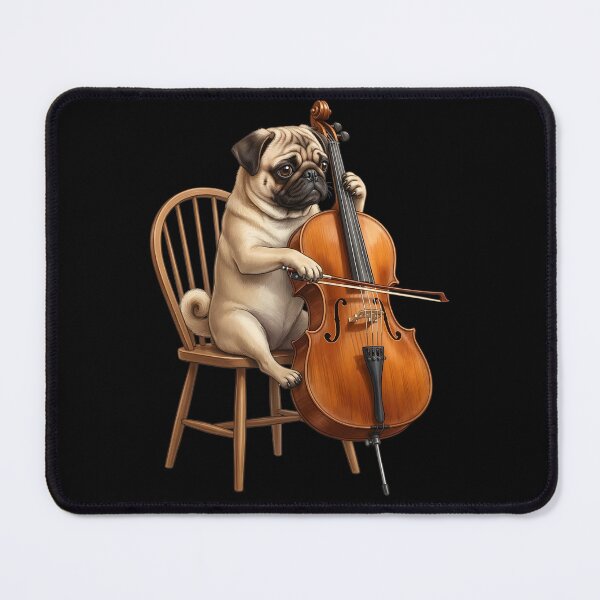 Item preview, Pug Playing Cello Player Cellist Dog Lover designed and sold by TerryConnells.