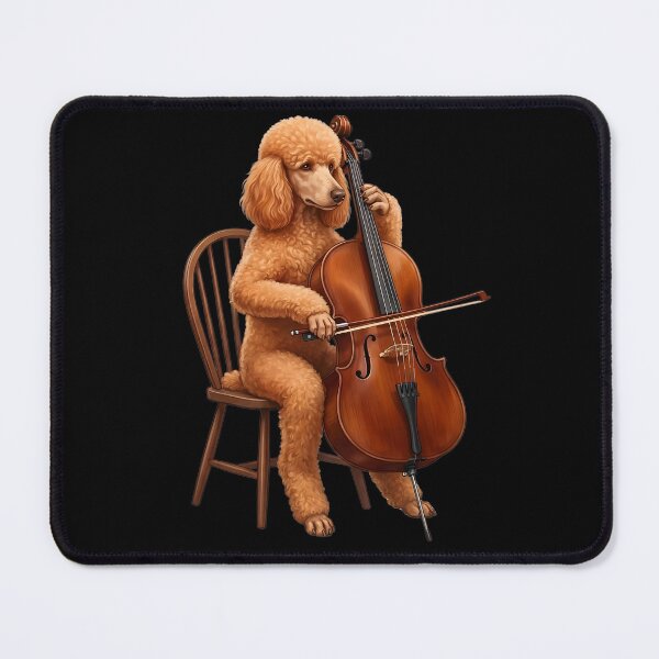 Item preview, Poodle Playing Cello Player Cellist Dog Lover designed and sold by TerryConnells.