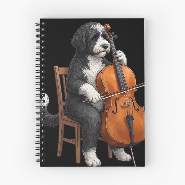 Item preview, Portuguese Water Dog Playing Cello Player Cellist Dog Lover designed and sold by TerryConnells.