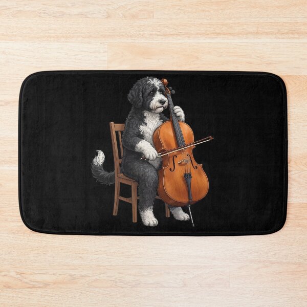 Item preview, Portuguese Water Dog Playing Cello Player Cellist Dog Lover designed and sold by TerryConnells.