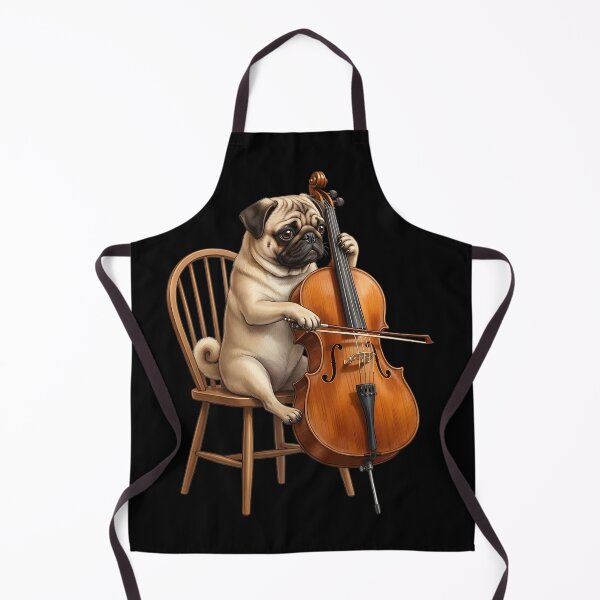 Item preview, Pug Playing Cello Player Cellist Dog Lover designed and sold by TerryConnells.