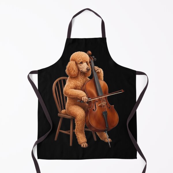 Item preview, Poodle Playing Cello Player Cellist Dog Lover designed and sold by TerryConnells.