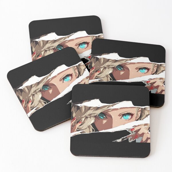 Item preview, Ann Takamaki Persona 5 Turquoise Eyes Torn Paper Peek Glam designed and sold by PMartistStudio.