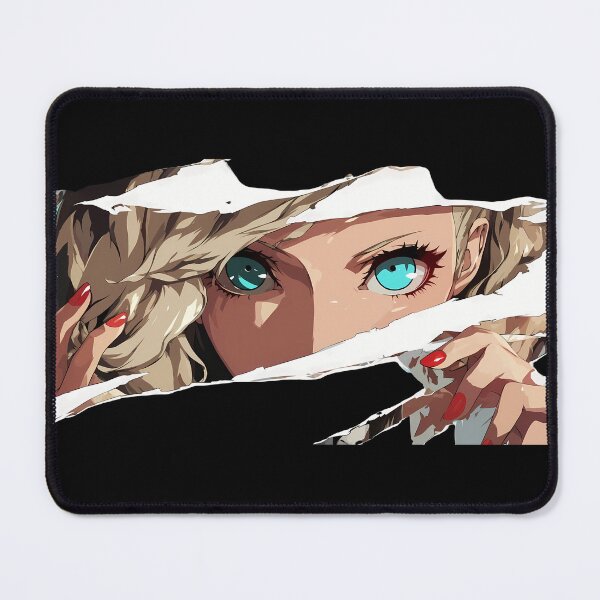 Item preview, Ann Takamaki Persona 5 Turquoise Eyes Torn Paper Peek Glam designed and sold by PMartistStudio.