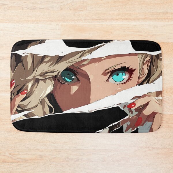 Item preview, Ann Takamaki Persona 5 Turquoise Eyes Torn Paper Peek Glam designed and sold by PMartistStudio.
