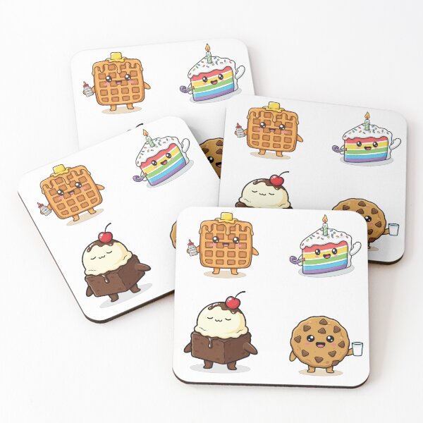 Item preview, Kawaii Dessert Squad Personajes de comida adorables designed and sold by Coowo22.