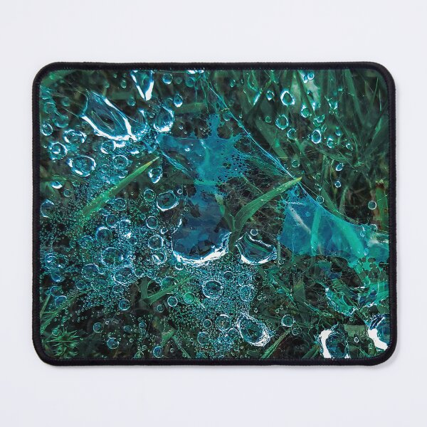 Item preview, SPARKLING JADE WATER DROPLETS WEB OF INTRIGUE designed and sold by Richard Brookes Photography.