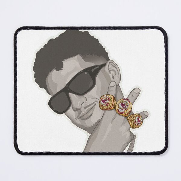 Item preview, Patrick Mahomes showing off his 3 rings designed and sold by midwest4you.