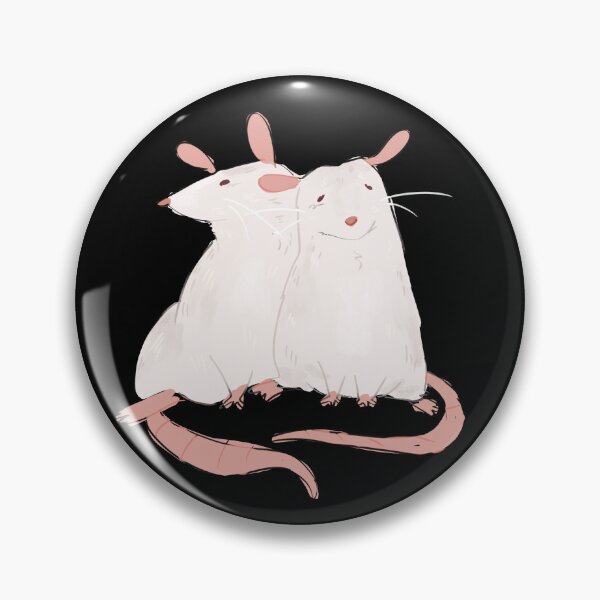 Item preview, Two White Sitting Rats designed and sold by staticshops.