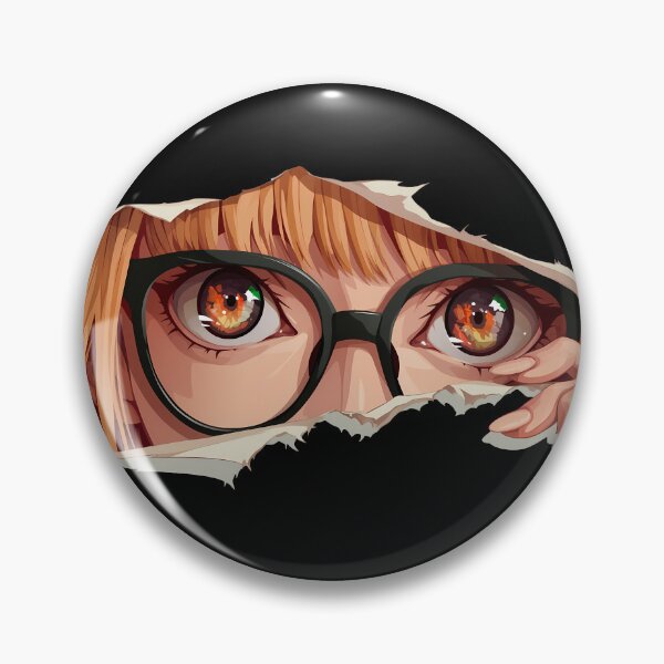 Item preview, Futaba Sakura Persona 5 Glasses Peek Torn Paper Nerd Focus designed and sold by PMartistStudio.