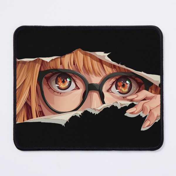 Item preview, Futaba Sakura Persona 5 Glasses Peek Torn Paper Nerd Focus designed and sold by PMartistStudio.