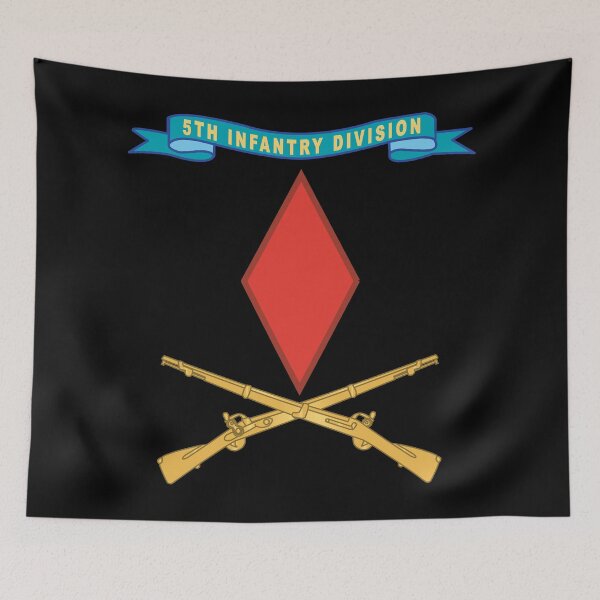 Item preview, Army - 5th Infantry Division - SSI w Ribbon - Br X 300 designed and sold by Military Insignia Products.
