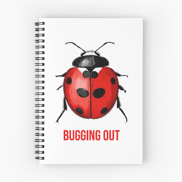 Item preview, Bugging Out Ladybug | Funny Ladybug Illustration | Insect Pun Design designed and sold by WayOutWorks.