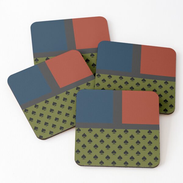 Item preview, Modern Playing Card Spade Pattern | Retro Abstract Geometry designed and sold by The Amber Bird.