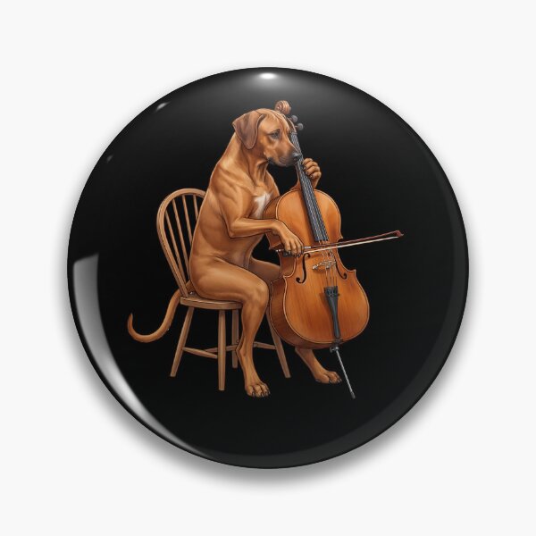 Item preview, Rhodesian Ridgeback Playing Cello Player Cellist Dog Lover designed and sold by TerryConnells.