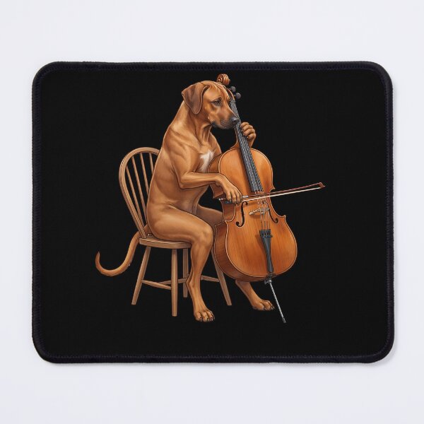 Item preview, Rhodesian Ridgeback Playing Cello Player Cellist Dog Lover designed and sold by TerryConnells.