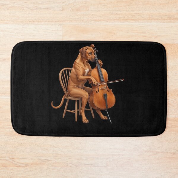 Item preview, Rhodesian Ridgeback Playing Cello Player Cellist Dog Lover designed and sold by TerryConnells.