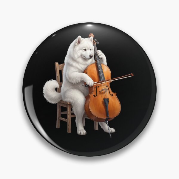 Item preview, Samoyed Playing Cello Player Cellist Dog Lover designed and sold by TerryConnells.