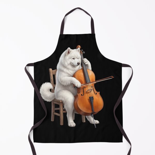 Item preview, Samoyed Playing Cello Player Cellist Dog Lover designed and sold by TerryConnells.