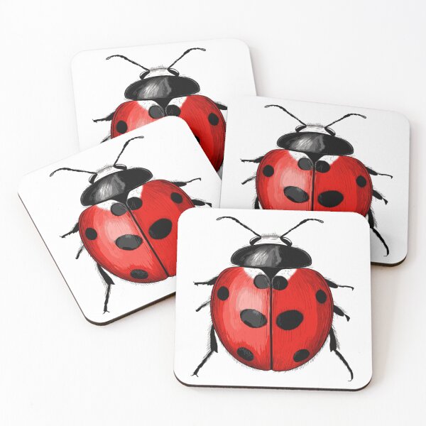 Item preview, Ladybug Vector Illustration | Red Ladybug Insect Graphic | Nature Bug Art designed and sold by WayOutWorks.
