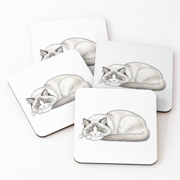 Item preview, Ragdoll Sleepy Supportive Cat Design designed and sold by pumsquare.