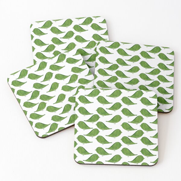 Item preview, Watercolor Birds in Green designed and sold by CurioEphemeres.