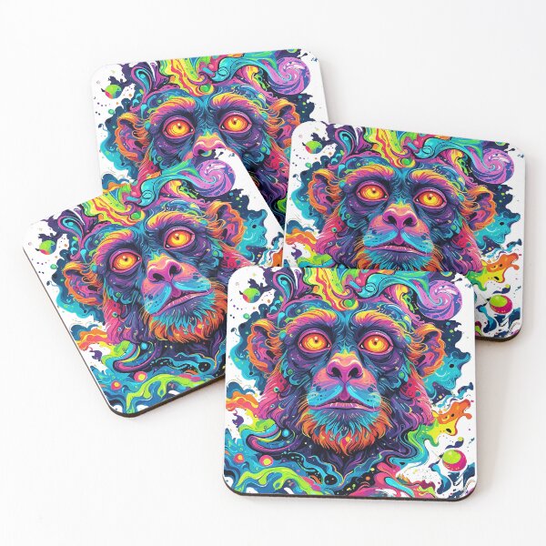 Item preview, Psychedelic 60s Baboon Graffiti Street Artwork designed and sold by Inished Productions.