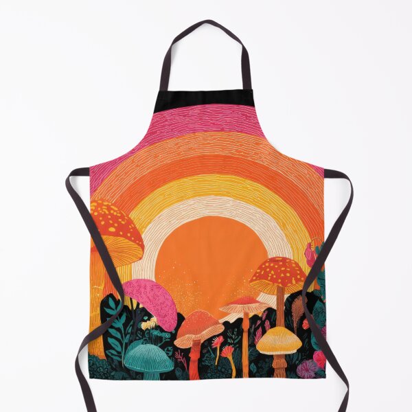 Item preview, Mushrooms beneath a rainbow designed and sold by anytka.