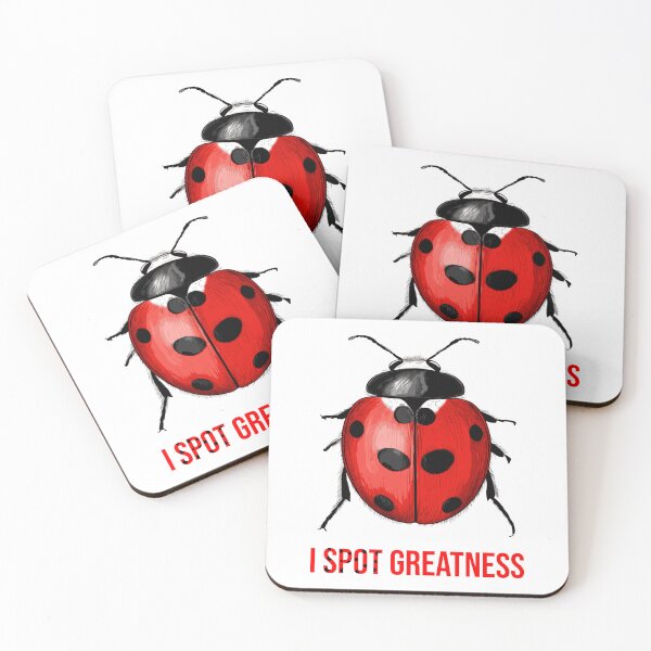 Item preview, I Spot Greatness Ladybug | Funny Ladybug Illustration | Insect Pun Design designed and sold by WayOutWorks.