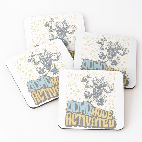 Item preview, ADHD – No Just a Little Hyperactive – Funny Robot designed and sold by Proto Lab Studio.