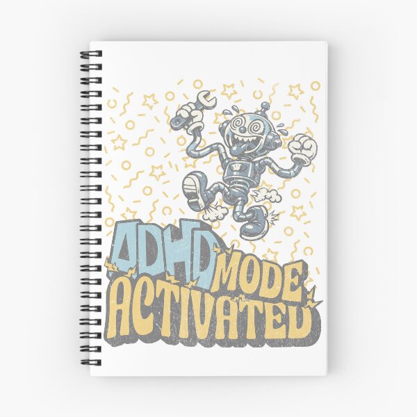 Item preview, ADHD – No Just a Little Hyperactive – Funny Robot designed and sold by Proto Lab Studio.