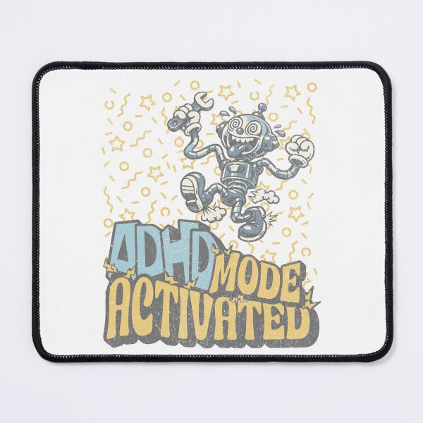 Item preview, ADHD – No Just a Little Hyperactive – Funny Robot designed and sold by Proto Lab Studio.