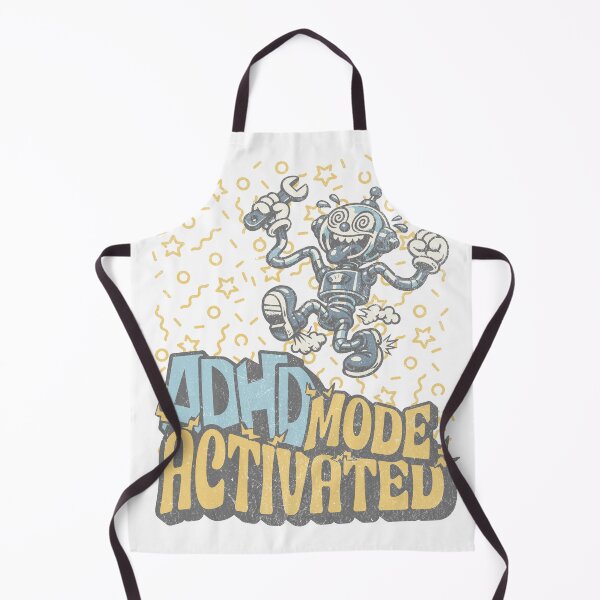 Item preview, ADHD – No Just a Little Hyperactive – Funny Robot designed and sold by Proto Lab Studio.
