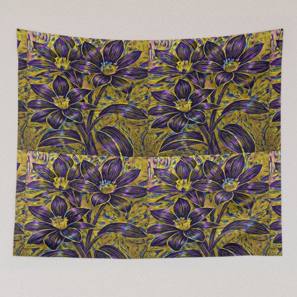 Item preview, Purple Flower Shade designed and sold by Cabsink.