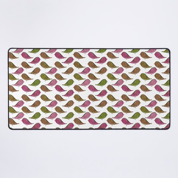 Item preview, Pájaros en acuarela en rosa, marrón y verde. designed and sold by CurioEphemeres.