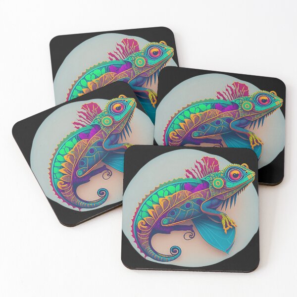 Item preview,  Adaptive Brilliance A Chameleon-Inspired Vector Art designed and sold by khindrei19.