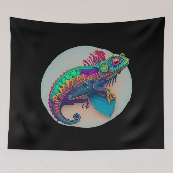 Item preview,  Adaptive Brilliance A Chameleon-Inspired Vector Art designed and sold by khindrei19.
