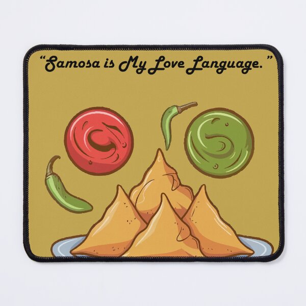 Item preview, Samosa Is My Love Language – Funny Indian Food Lover Quote Illustration designed and sold by PRFashions.