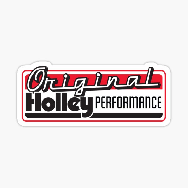 VINTAGE  HOLLEY GASOLINE DECAL STICKER LARGE 9 INCH DIA USA 
