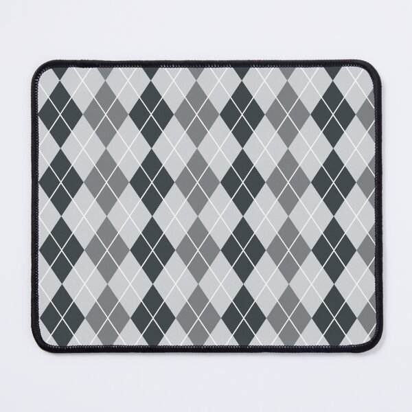 Item preview, Charcoal Silver - Minimalist Urban Argyle Pattern designed and sold by koohstudio.