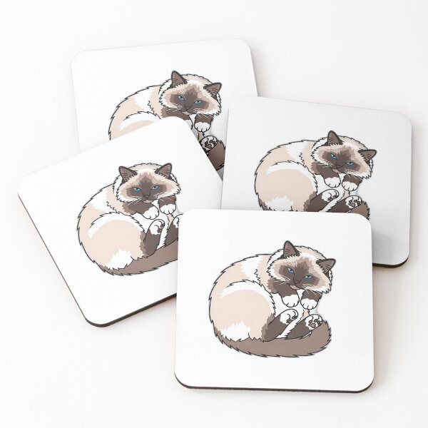 Item preview, Ragdoll Curled Lazy Cat Design designed and sold by pumsquare.
