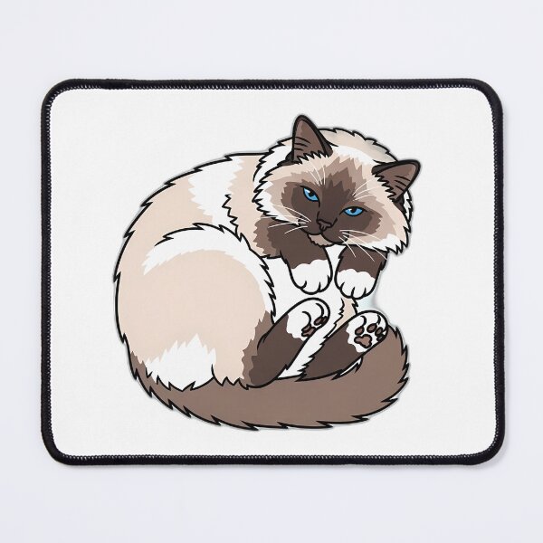 Item preview, Ragdoll Curled Lazy Cat Design designed and sold by pumsquare.