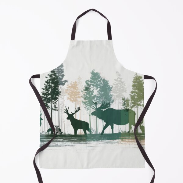 Item preview, Wildlife in a forest at dawn designed and sold by anytka.