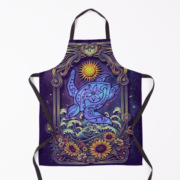 Item preview, Celestial Honu Tarot – Midnight Sun & Sea Flowers designed and sold by sunnthreads.