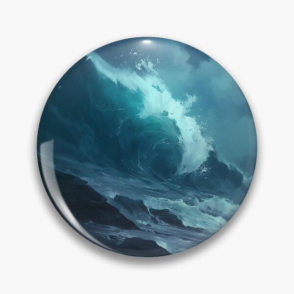 Item preview, Towering Ocean Wave Crashing Storm Coast designed and sold by Christian Weiss.