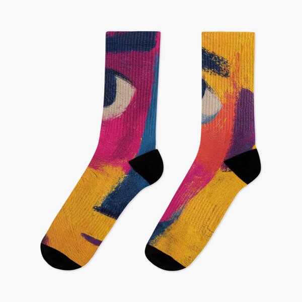Item preview, Colorful face art with bold features designed and sold by anytka.