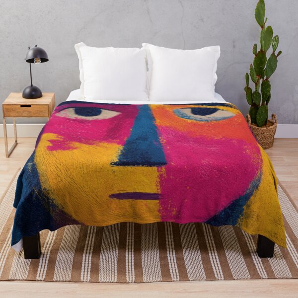 Item preview, Colorful face art with bold features designed and sold by anytka.
