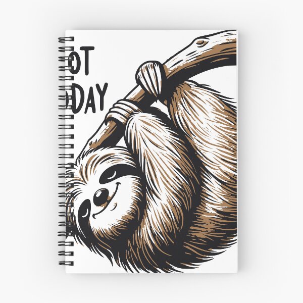 Item preview, A lazy sloth perfectly capturing the mood of avoiding responsibilities. The simple composition works very well for stickers and casual apparel. designed and sold by Dejbar.