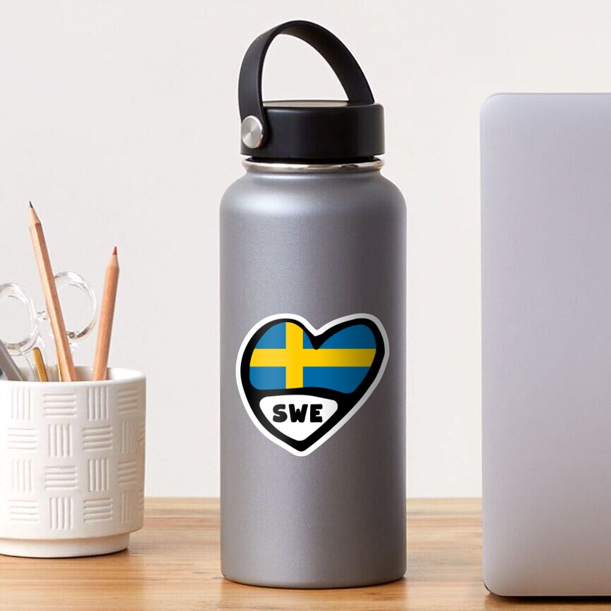 sweden-country-code-flag-heart-sverige-swe-sticker-for-sale-by-celticana-redbubble